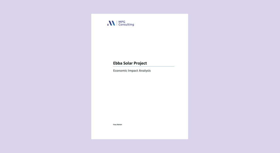 Report Cover for Ebba Solar Project Solar Glare Hazard Assessment